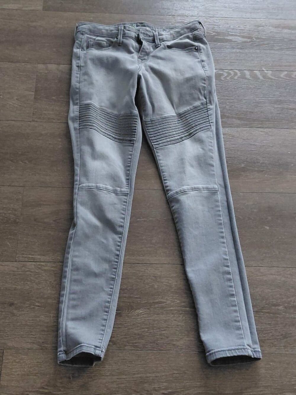 Mossimo Supply Co. Target Gray Moto Skinny Jeans Size 2